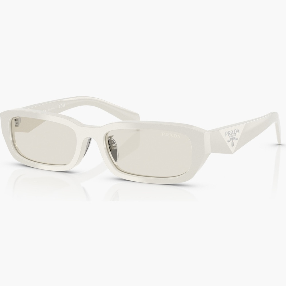 Prada 55mm Rectangular Sunglasses in “Dust” NWT